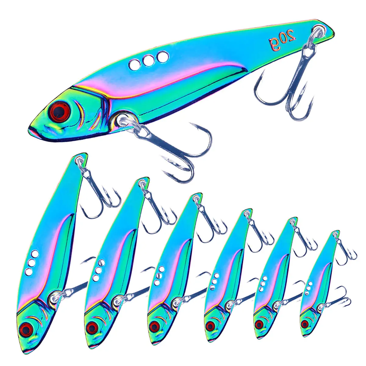 Wholesale 3g 5g 7g 10g 15g 20g Long Shot Sinking Artificial Hard Metal VIB Bait Vibration Fishing Lures