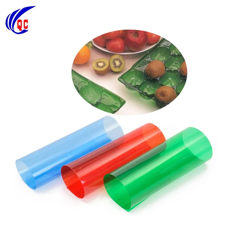 Color PVC Plastic Film Manufacturer 100 Micron Plastic Film Sheet Roll Pharmaceutical Food Grade Vacuum Forming Film