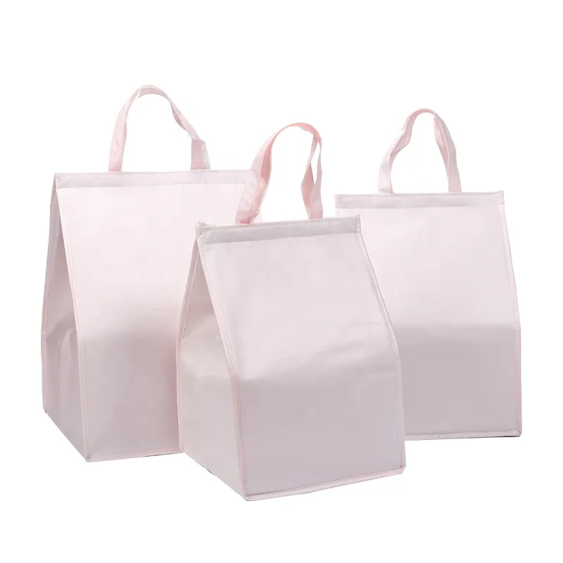 Reused Thermal Foil Heat Insulation Oxford Lunch Insulated Food Delivery Cooler Bag