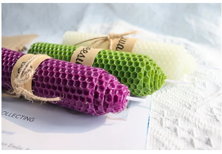 Hot Sale Natural Bee wax Colors Candles Gift Set for Home decoration