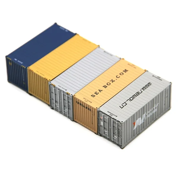 1:87 Scale 6.9cm Shipping Container Model International Shipping Gift Car Model HO Train Scene Model Sea Transport Decoration
