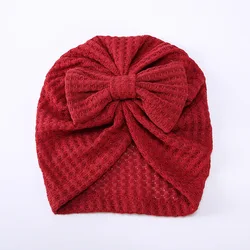 Autumn and Winter Fashion Thick Baby Hat Bands Bow Tie Elastic Standard Baby Head Band Hat