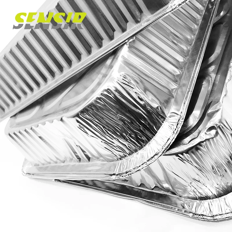 Disposable Aluminum Foil Plate with Plastic Lid