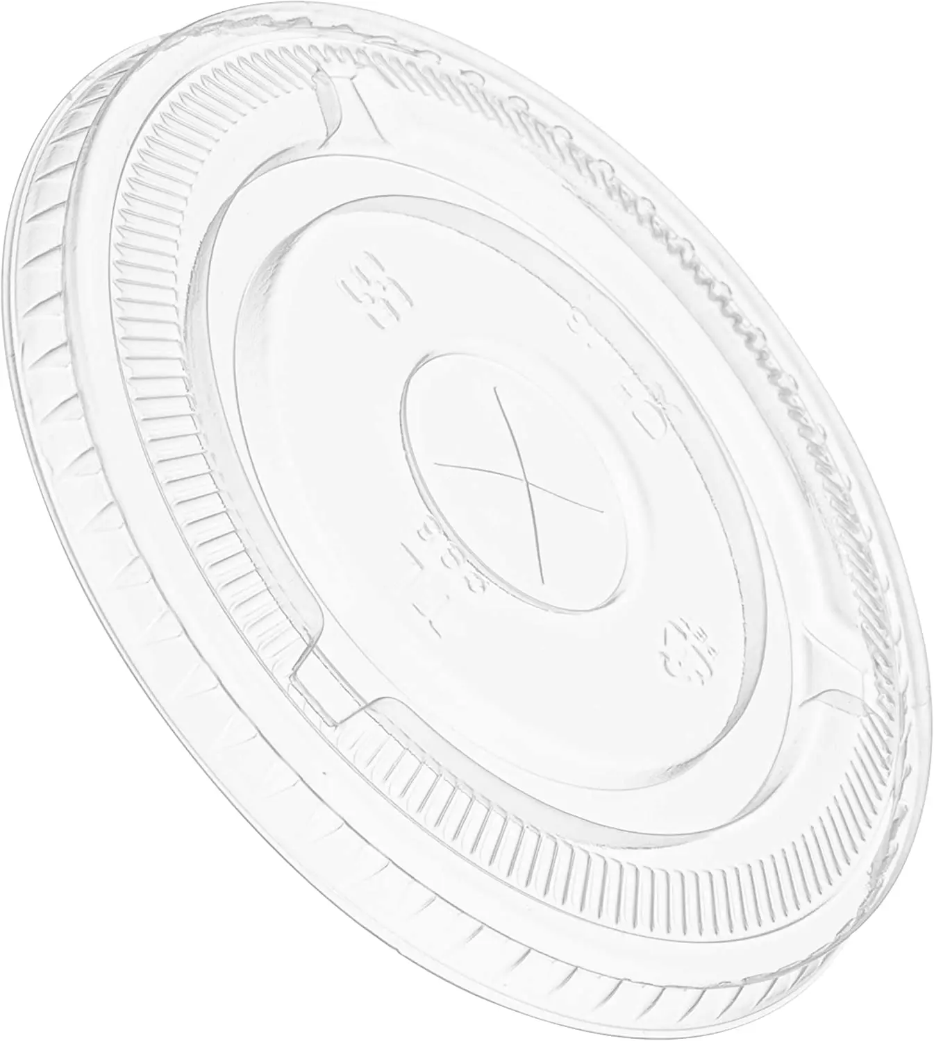 16 Oz. Plastic Clear Cups With Flat Lids Is Great For Cold Drinks Iced Coffee