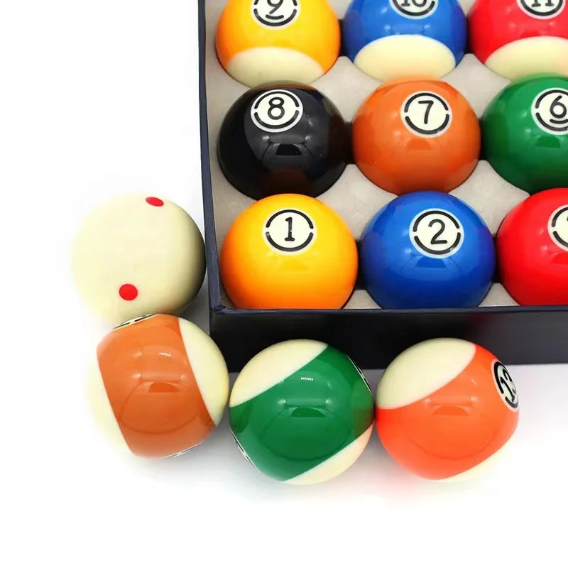 Hot Selling Superior Resin 16pc Set Green Box 57.2MM Billiard Pool Ball