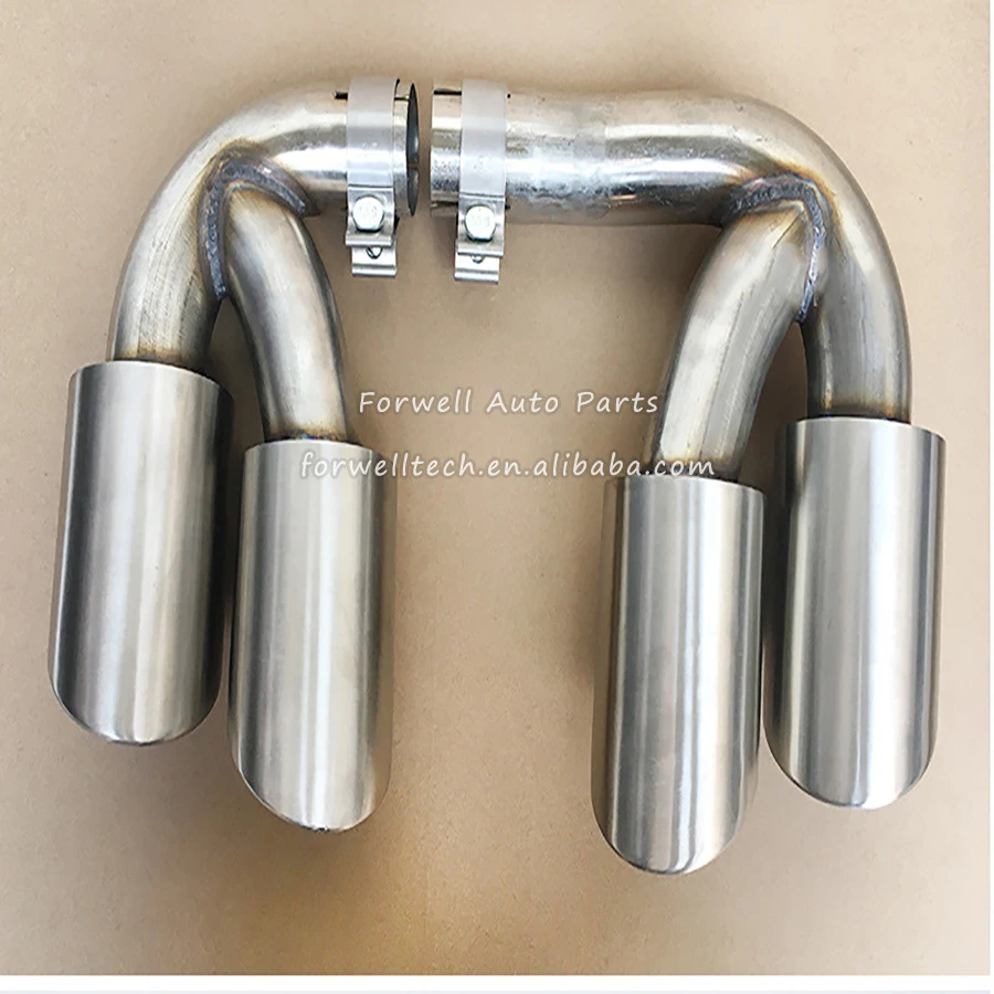 Car Exhaust Tail Pipe Dual High Quality Stainless Steel Muffler Tip For Porsche cayenne