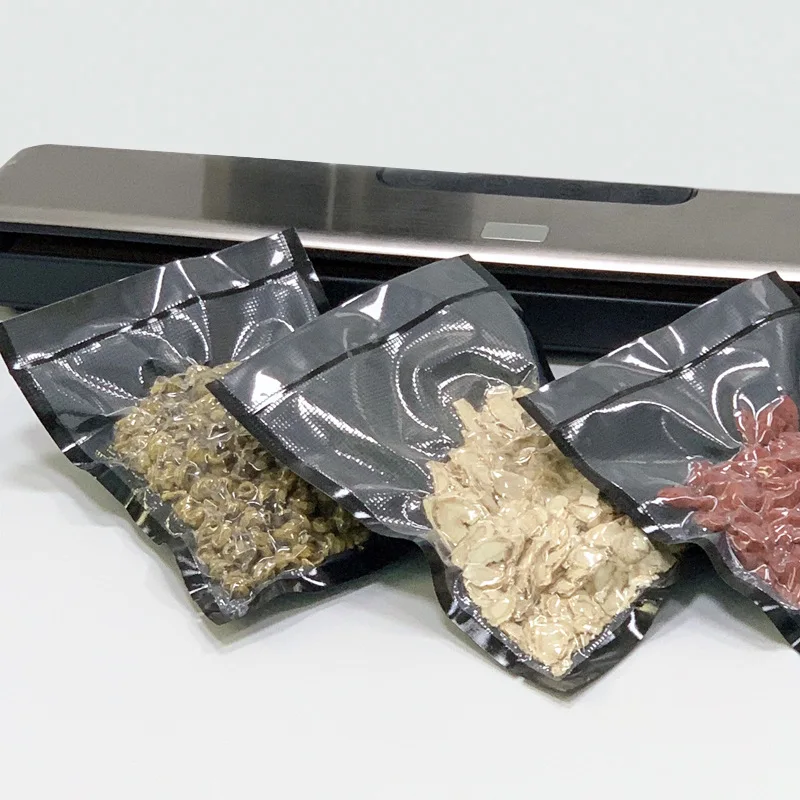 Black embossed vacuum sealed packaging Food co-extruded vacuum sealed heat sealed food vacuum bag