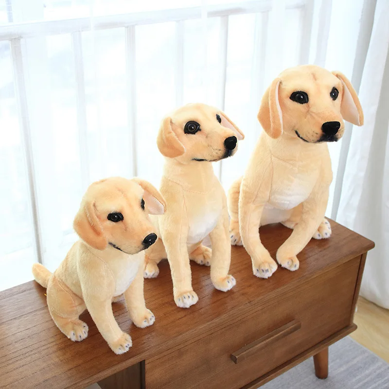 Higher Quality Realistic Soft Cuddly Golden Retriever Stuffed Toys Simulated Animals Plush Toys