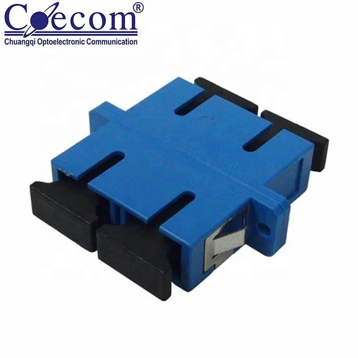 Overhead FTTH SC Adapter Single Mode SC Optical Fiber Adapter Outdoor SC Fiber Optic Adapter for Splice Patch Panel