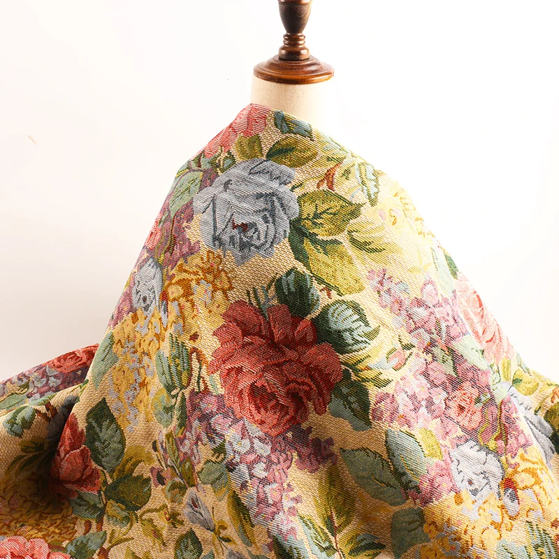 Factory Custom  New Product Luxury inflamable sofa fabric upholstery Yarn Dyed Woven Jacquard pattern  for sofas and furniture