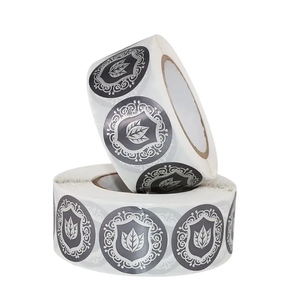 Sheet customize hologram waterproof round perfume bottle vinyl label roll sticker