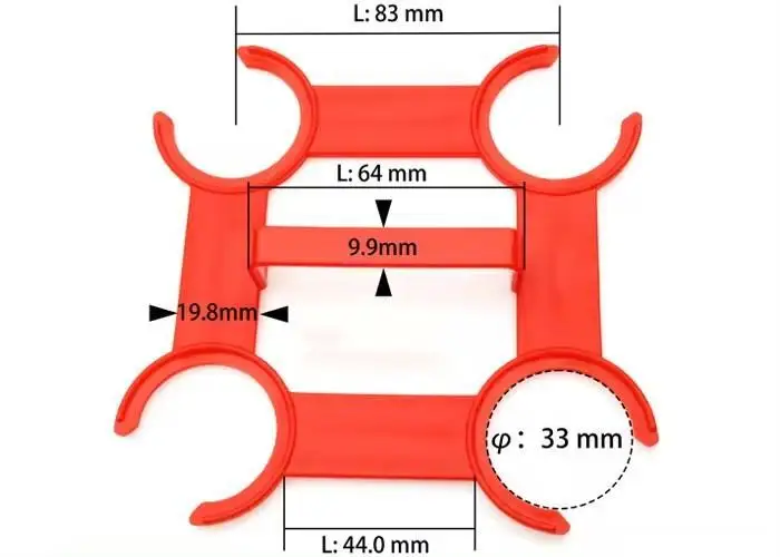 1.5L 2L 3L 4L HDPE 4 pack plastic bottle holder bottle carrying handle for 33mm 34mm water drinks oil juice bottles