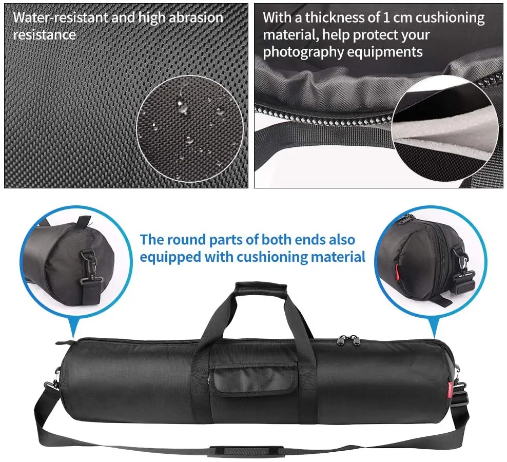 Heavy duty tripod carrying case bag with storage bag