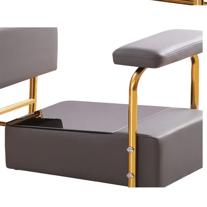 Grey Hair Washing Chair Semi-Recumbent Shampoo Bed Salon Styling Chairs Equipment Furniture