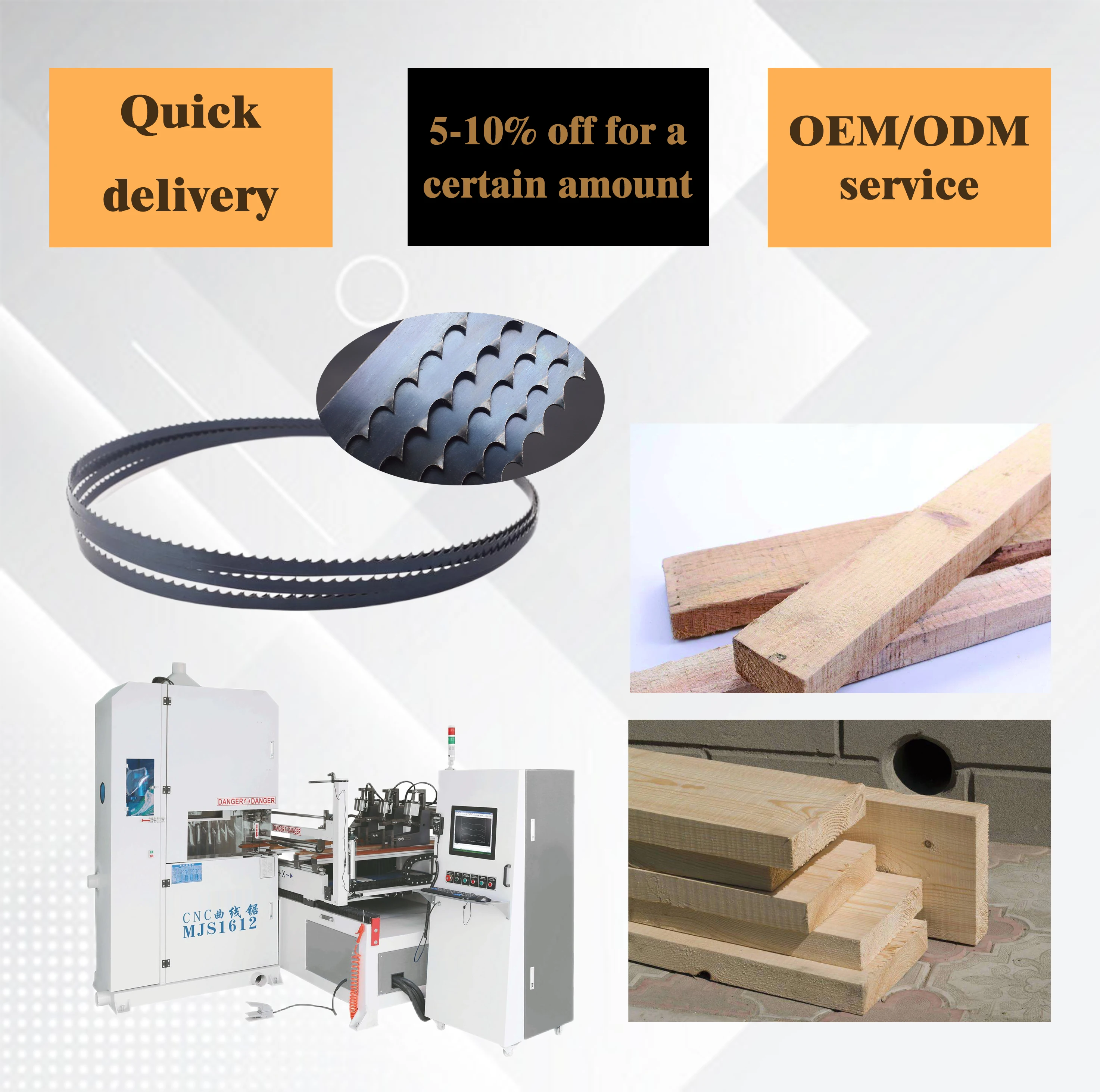 High Quality American High Carbon Steel Quenching Band Saw Blade For Cutting Hardwood Band Saw Blade Sawmill