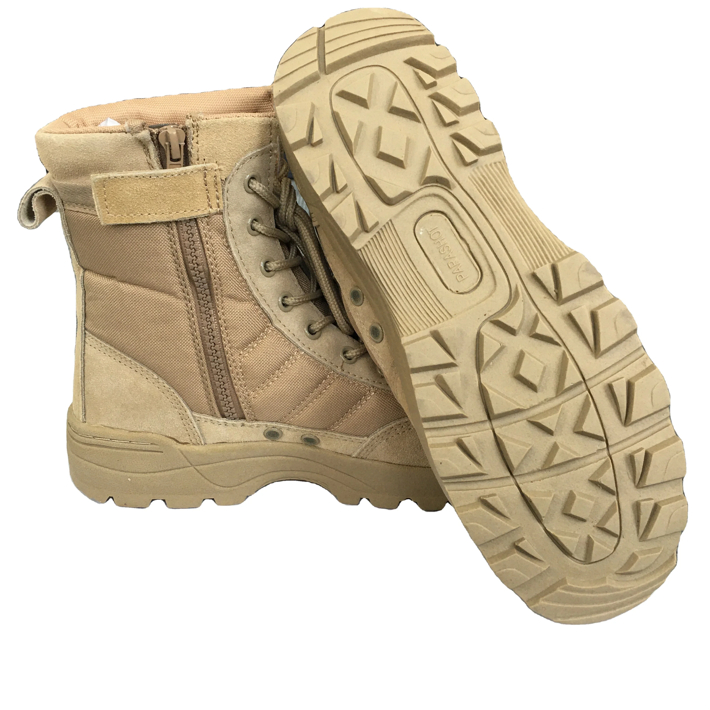 combat real cow leather sand tactical boots