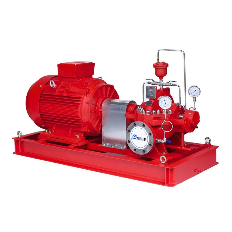 Listed Fire Pump Sets With Electric Motor Driven Split case Fire Pump sets 750gpm@150PSI