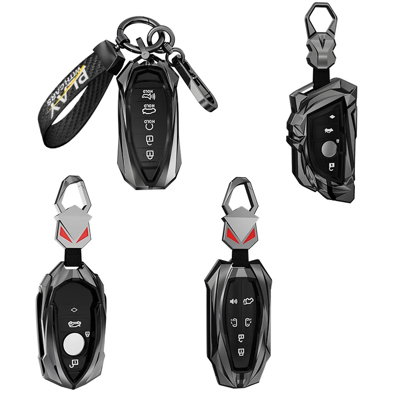 Zinc Alloy 3 Buttons Remote Key Shell Case Cover Smart Keychain For Volkswagen touareg 2001 2012 2013 2015 2016 Accessories