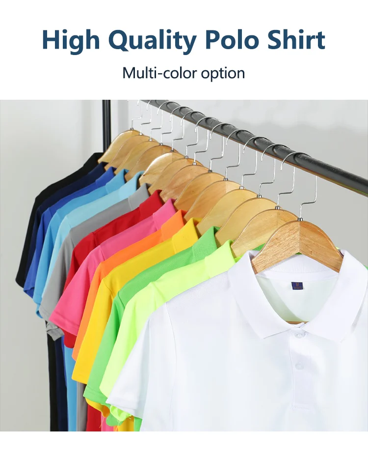 Custom 200g Polyester Spandex New Design Mens Quick Dry Golf Polo Shirt Men Polo T Shirt
