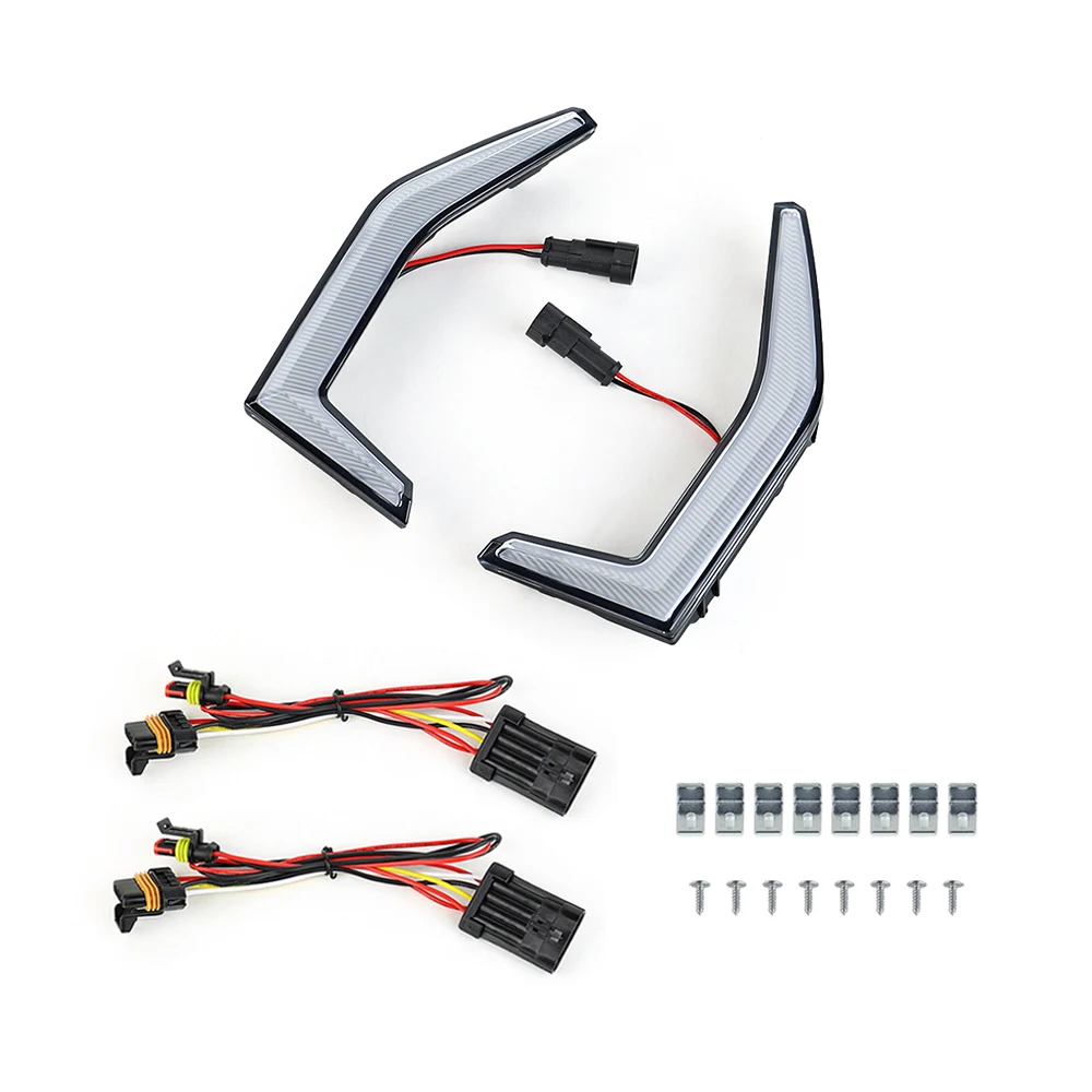 LED Front Signature Accent Light Grille Lamps For Kawasaki Teryx KRX 1000 2020 2021 2022