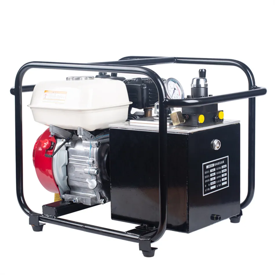 Прямая продажа от производителя, гидравлический привод с бензиновым моторизованным насосом высокого давления, гидравлический насос из черной стали