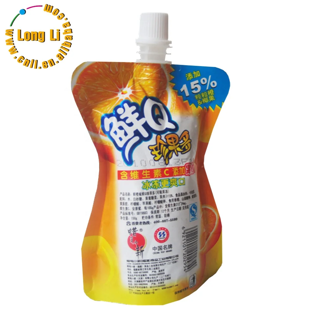 Laminated Foil Juice Drink Doypack Pouch Stand up Pouch Security PVA Hot Sale Printed Plastic with Spout Packaging for Children