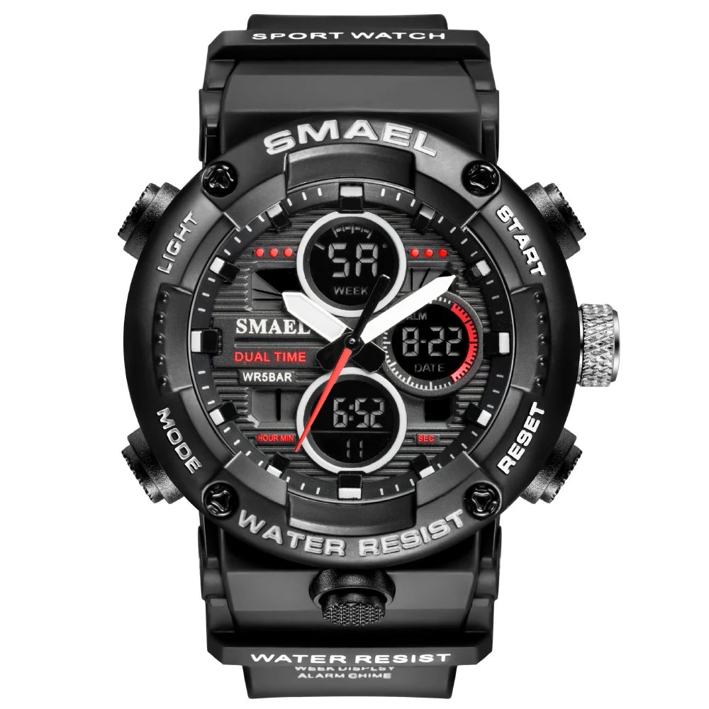 high quality relogio smael 8038 waterproof sport watch digital and analog boys watch