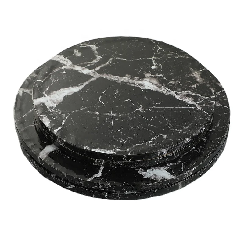 XJH Wholesale Customized Thick Cake Board Food Grade Cake White Circle Cardboard Base Board for Wedding Cake