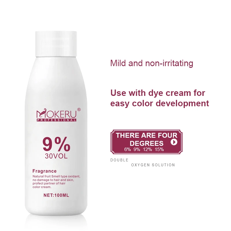 Oem Mokeru Cherry hair color dye cream 100% ammonia and PPD free natural non allergic  hair color cream black purple for salon