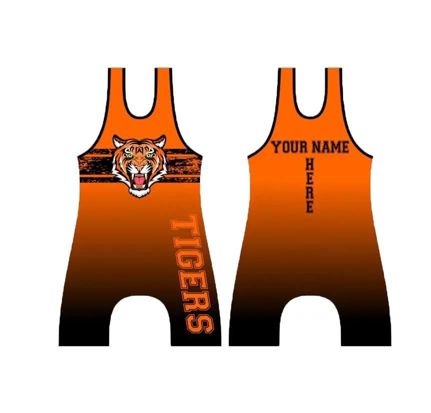Professional Custom Top Quality Team Sublimated Wrestling Singlet Pro Tights Clothes