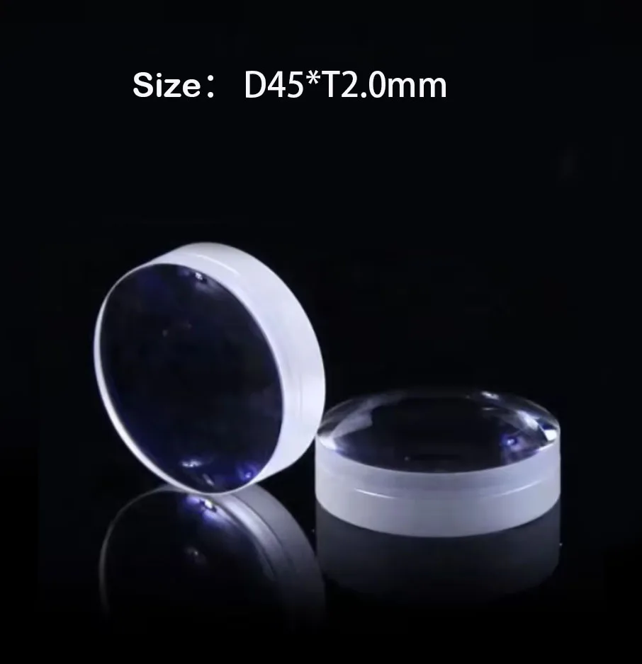 Protective Lens D45*T2.0 mm Double -sided Coated High Durability Various Specifications for Fiber