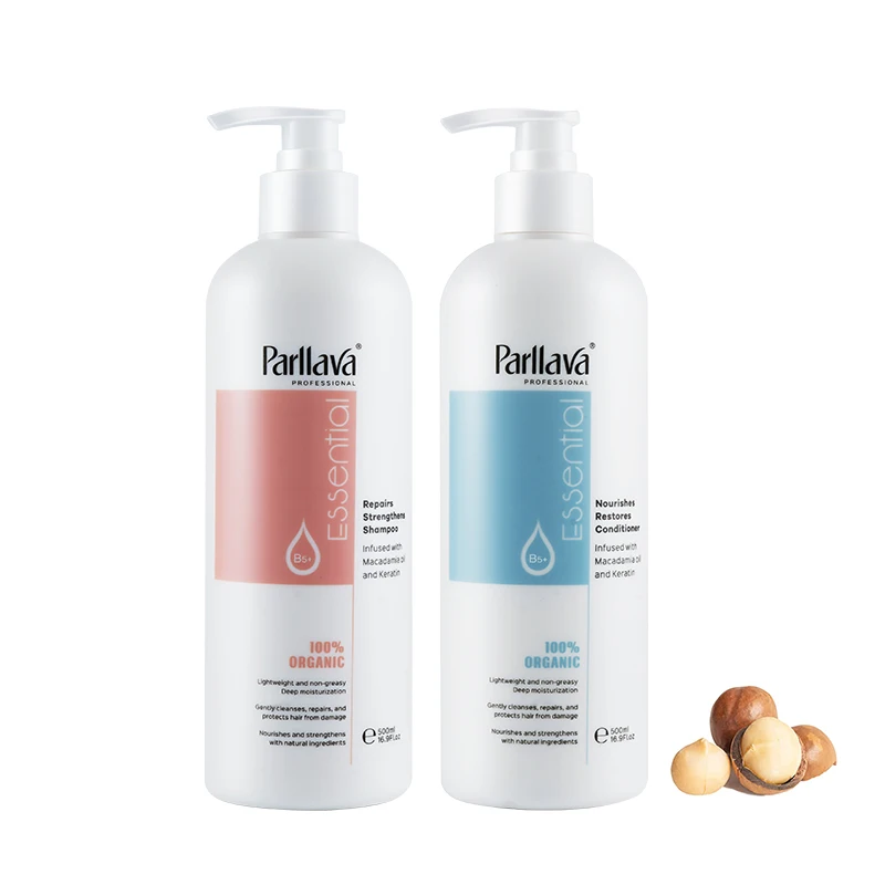 OEM ODM macadamia oil extract conditioner organic pure argan oil shampoo and conditioner set