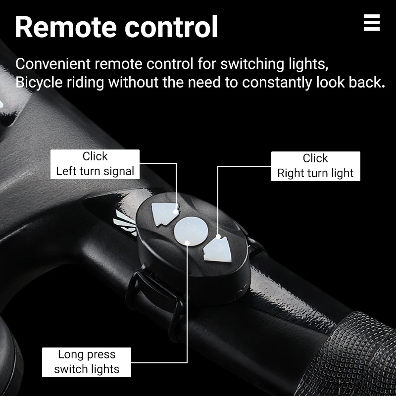 USB Rechargeable Waterproof Bicycle Tail Light Mountain Bike Night Riding Warning Headlight Tail Light Outdoor Lighting