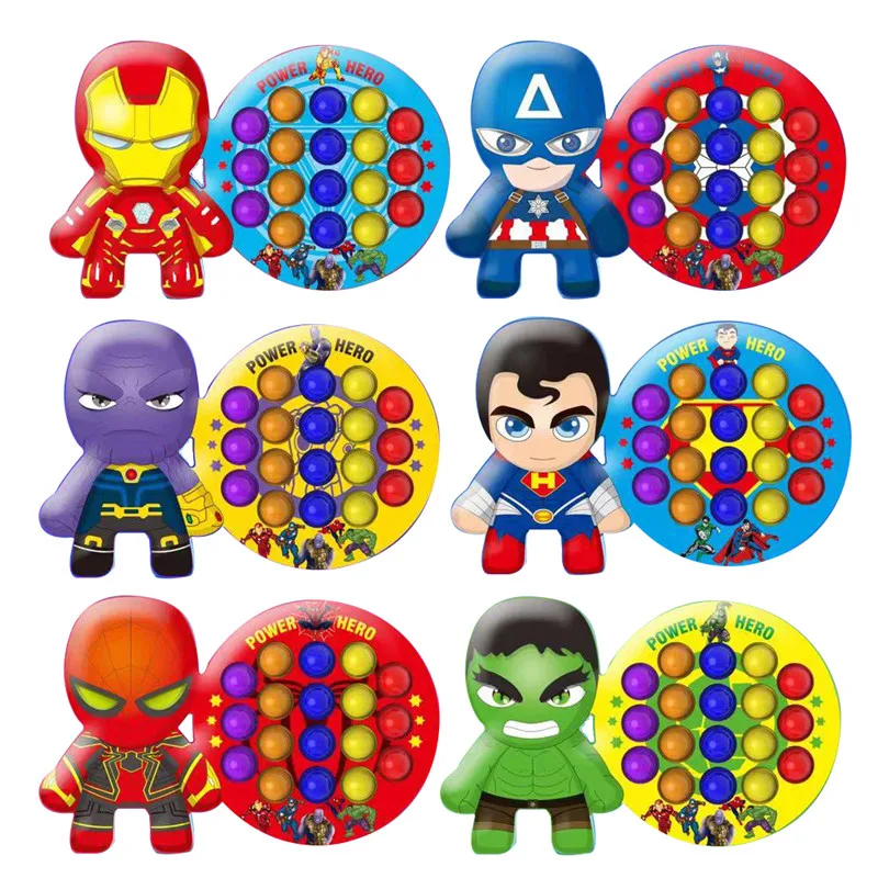 Cartoon Design Pop Poppet Fidget Toys Four Colors Choice New Fidget Toy  super hero fidget