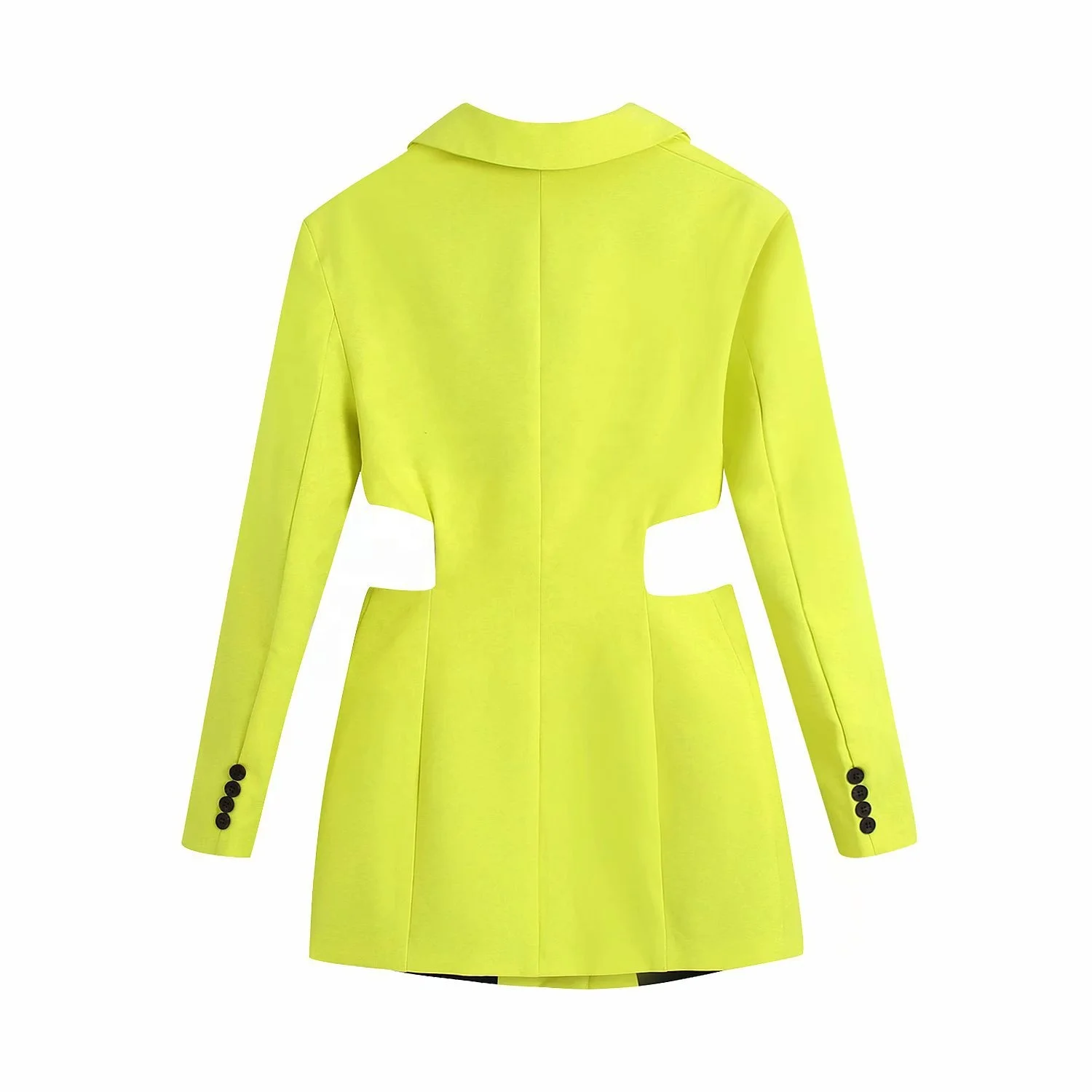 Женское однотонное платье мини с длинным рукавом и