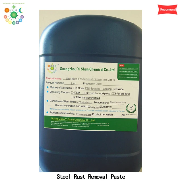 Environmental protection fast rust remover for steel