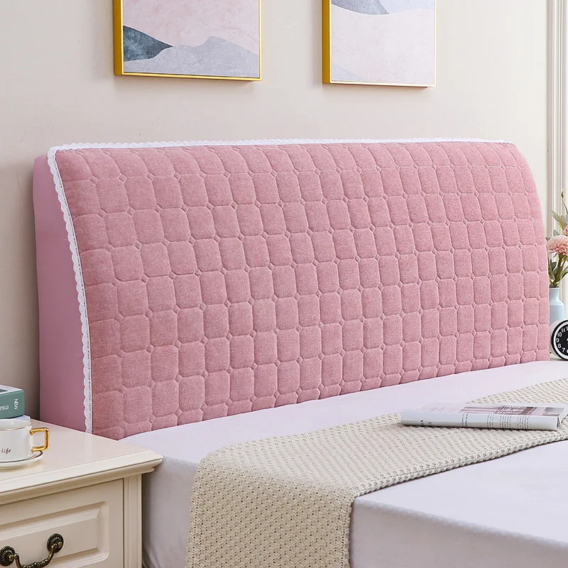 Однотонный домашний мягкий защитный Пылезащитный Чехол простой эластичный полноразмерный чехол для изголовья