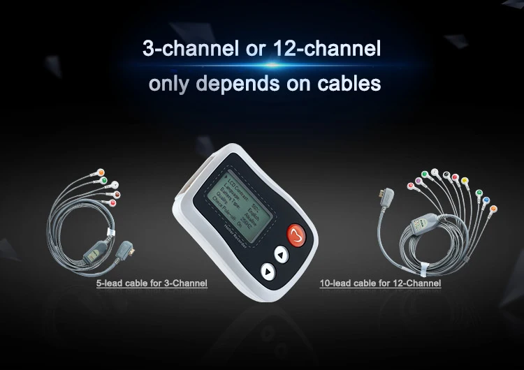 Высококачественная техника электронный регистратор Холтер 24-часовой темп белый для больницы анализа сердечно-сосудистой системы