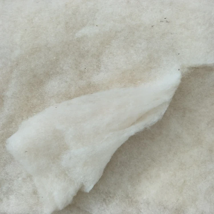 Natural Thermal Bonded Kapok Fiber Wadding for Quilts