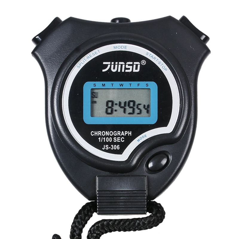 Junstar 306 digital stopwatch Training Professional Fitness Competition Referee Track and Field stopwatch digital Sports