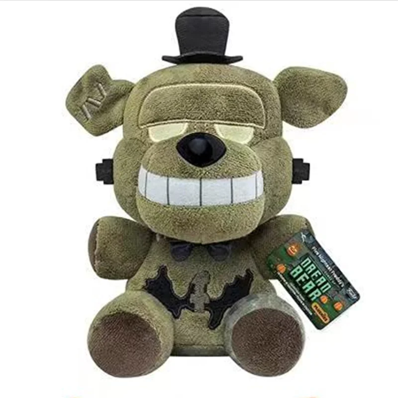 DIHAO 2022 New FNAF Nightmare Freddy Bear Foxy Springtrap Bonnie Plush Toys Dreadbear Soft Stuffed Animal Dolls