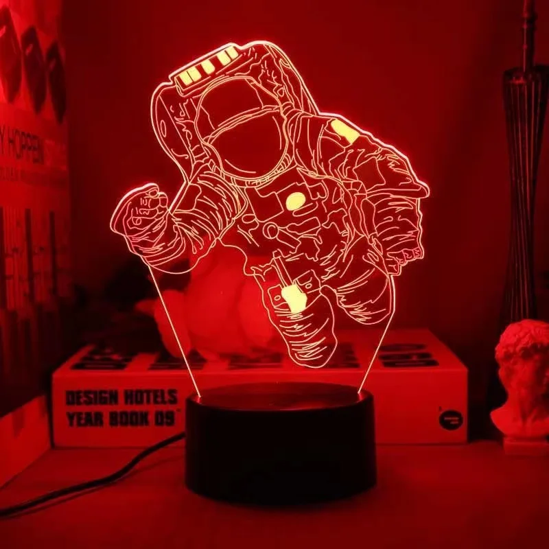 USB-ночник светодиодный астронавт лампа Звезда Настольная