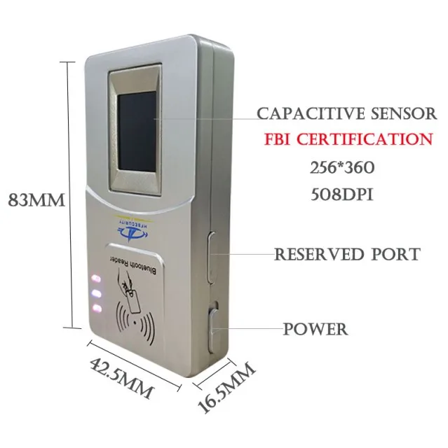 HF7000 Biometric NFC Card Mobile Fingerprint Reader
