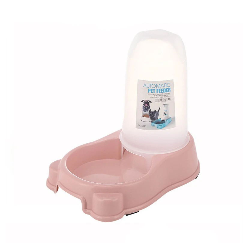 Smart 2-in-1 Automatic Pet Feeder and Drinker Stainless Steel & PP Cat Food Dispenser with Filter Pet Bowls & Feeders