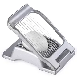 Household Manual Multifunctional Egg Cutter, Egg Slicer Stainless Steel, Egg Slicer for Boiled Eggs