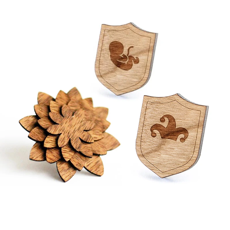 New 2d 3d Cute Cartoon Heart Round Square Star Soft Hard Pin Badge Lapel Pin Custom Wood Enamel Pin
