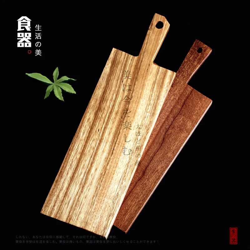 Sustainable Sapele Wood Bread Board Ugyen Strip Pallet for Dessert Cake Serving Polished Technique Food Plate Sushi Meal Serving