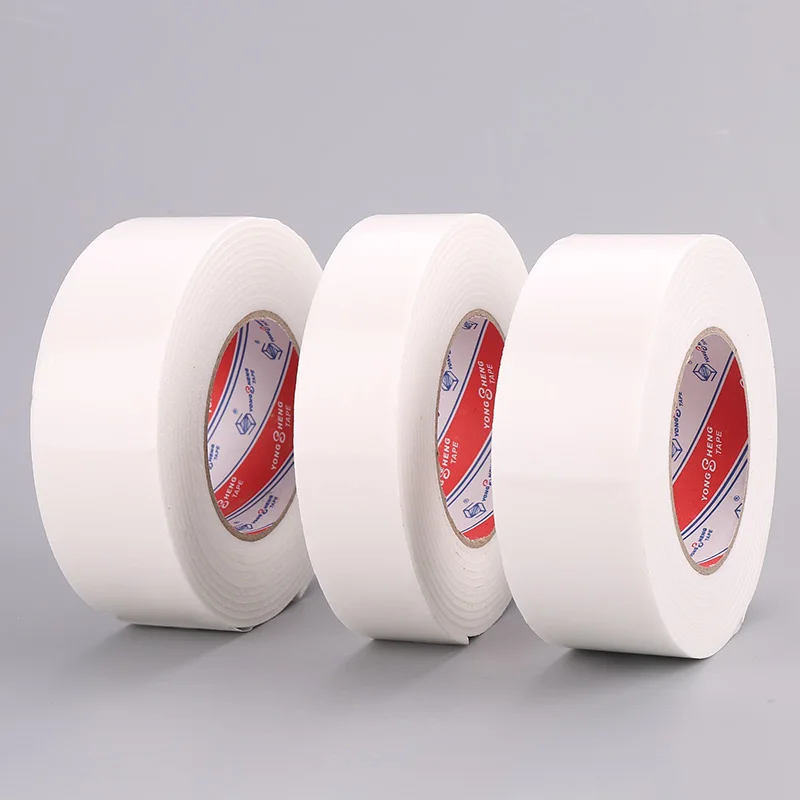 Eva Heavy Duty Mounting Foam Double Sided Adhesive Tape Strong Tenslie White Carton Acrylic No Printing Carton Sealing 25mm YS29