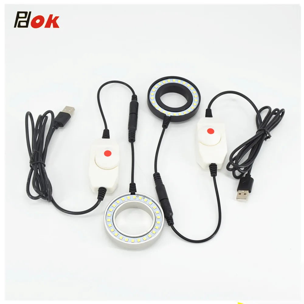 Ultrathin 26 LED Adjustable Ring Light illuminator Lamp For STEREO ZOOM Microscope USB Plug