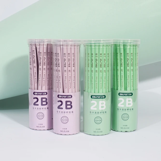 wood free 30 pcs 2B pencil without eraser for